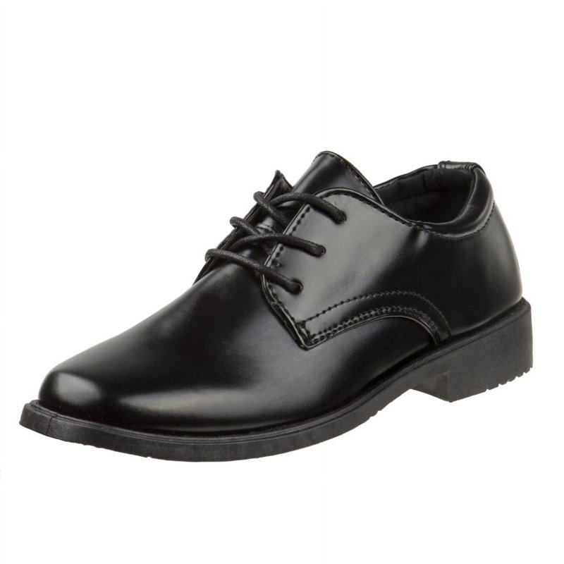 Josmo Boys Classic Oxford Casual Dress Shoe - Black 12