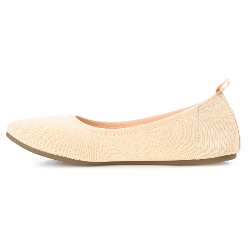 Journee Womens Jersie Knit Foldable Round Toe Slip On Dress Flats Widths Available