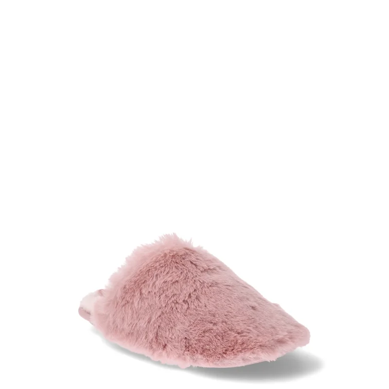 Joyspun Women's Plush Scuff Slippers