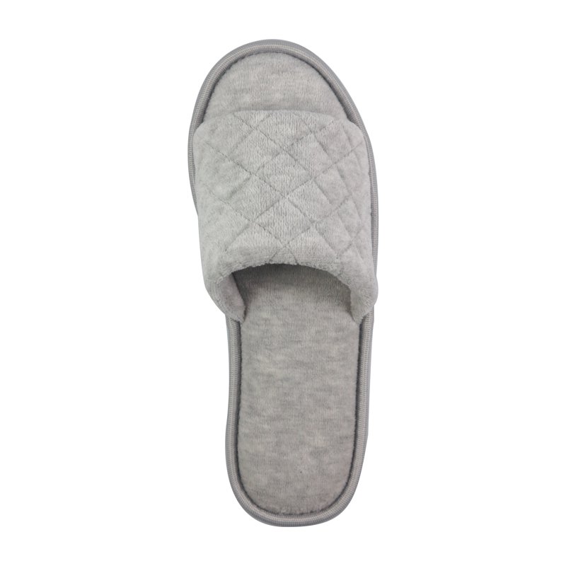 Joyspun Women's Quilted Single Band Slide Slippers Wide-Width Available