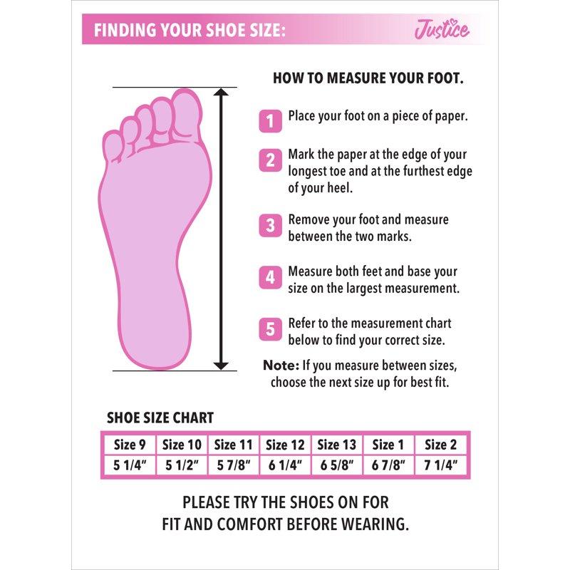 Justice Girls Ballet Shoes For Dance Class Leather Sole With Adjustable Strap Sizes 1-13