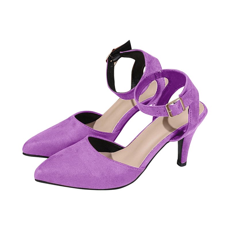 Kakina CMSX Womens Low Heels Closed Toe Dress Shoes Kitten Heel Pointed Toe Sexy Classic Comfortable Heeled Pumps Adjustable Ankle Strap