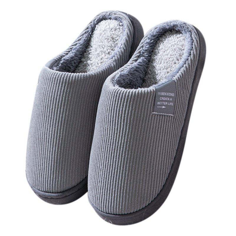 KDFJPTH Mens Heated Slippers Microwave Mens For Men House Warm Soft Plush Flop Slippers Flip On Shoes Slippers Men's Slipper