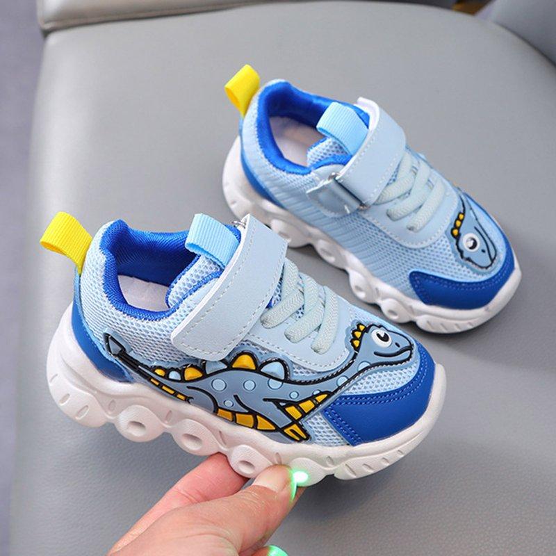 Ketyyh-chn99 Girls Boys Sneakers Slip On Walking Shoes Athletics Tennis Running Shoes Slip On Sneakers For Girls Boys Light Up Shoes (Toddler To Little Big Kids) Blue 10.5