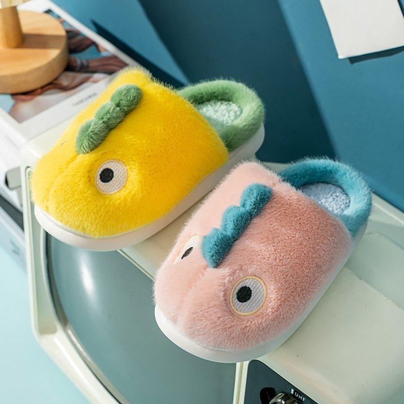 Kids Slippers Cute Animal Slippers Non- Warm Soft Cute House Slippers Custom Kids Home Slippers For Boys 2-3 Years