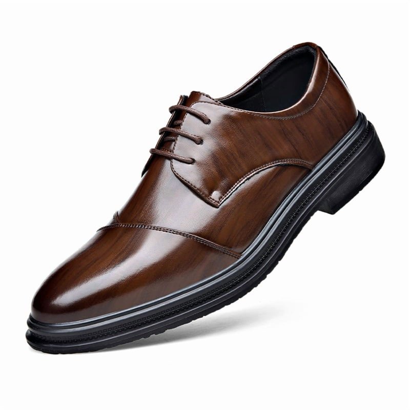 Kkdom Men Dress Shoes Oxford Shoes Classic Lace Up Formal Dress Oxfords Shoes Brown Size 11