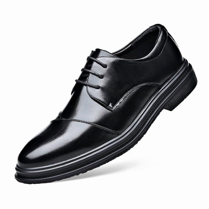 Kkdom Men Dress Shoes Oxford Shoes Classic Lace Up Formal Dress Oxfords Shoes Black Size 8