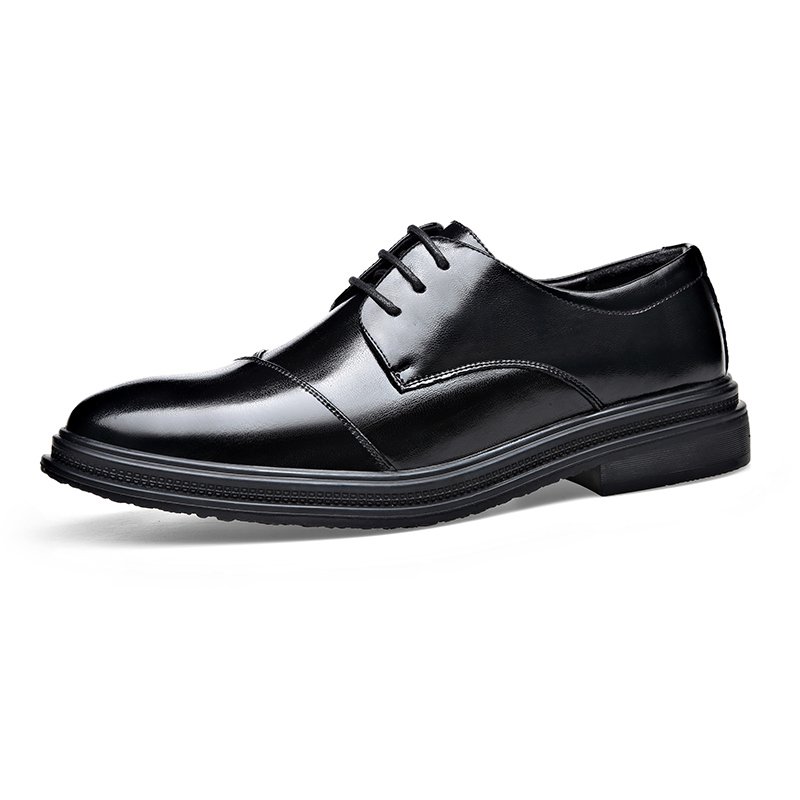 kkdom Men Dress Shoes Oxford Shoes Classic Lace up Formal Dress Oxfords Shoes Black Size 8