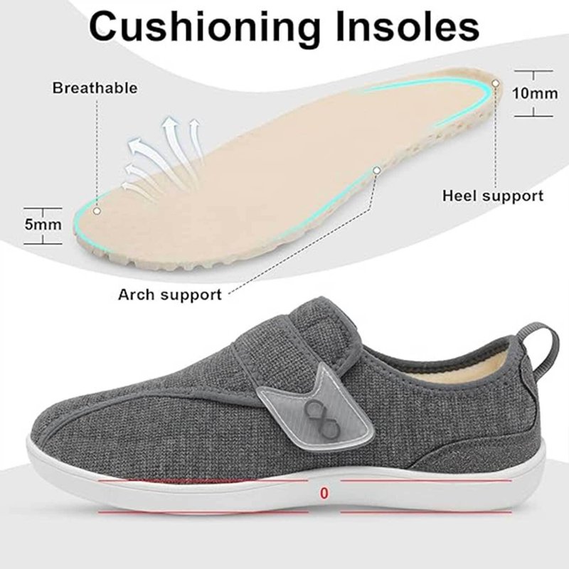 Leisfit Womens Slippers Wide Diabetic Shoes For Women Adjustable Swollen Feet Outdoor Indoor Walking Shoes