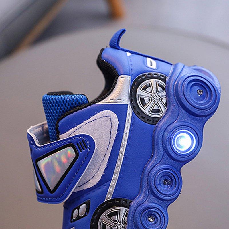 Light Up Shoes For Boys Toddler LED Flashing Sneakers Mesh Breathable Sport Walking Shoes For Kids