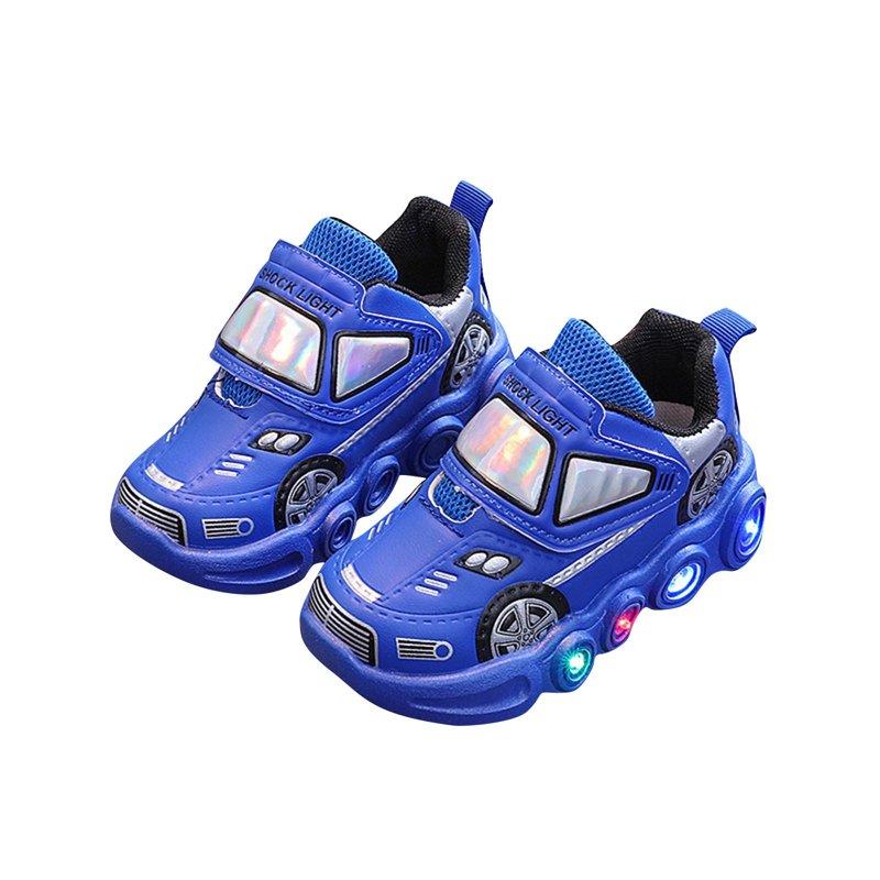 Light Up Shoes for Boys Toddler LED Flashing Sneakers Mesh Breathable Sport Walking Shoes for Kids
