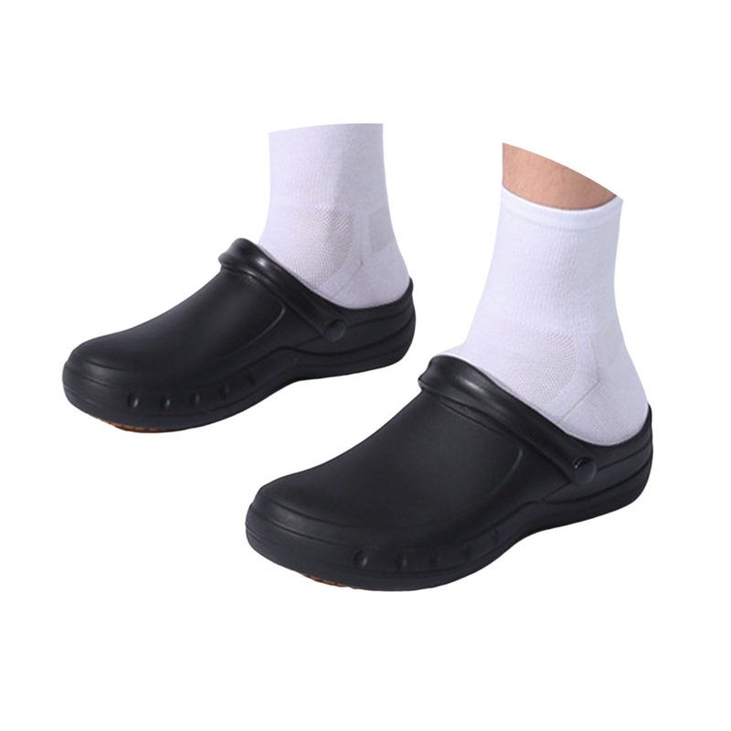 Lnmuld 2025 Summer Men's Non- Kitchen Work Clogs - -Resistant Closed-Toe Chef Shoes With Arch Support & Durable Lightweight Design