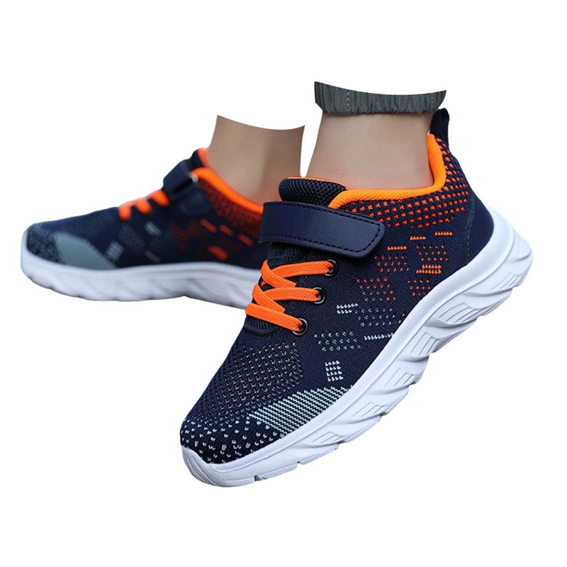 Lnmuld Kids Sneakers Kids Casual Sports Flying Woven Shoes Breathable Non Mesh Fashion Lightweight Flying Woven Sneakers Sneakers For Boys Size:6.5