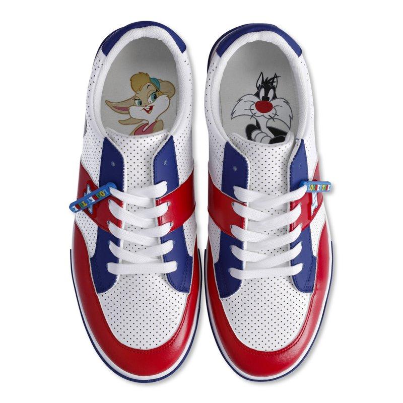Looney Tunes Men’s Bugs Bunny And Friends Low-Top Lace-Up Sneakers Size 7-13