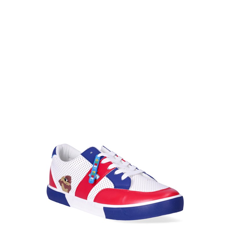 Looney Tunes Men’s Bugs Bunny and Friends Low-Top Lace-Up Sneakers Size 7-13