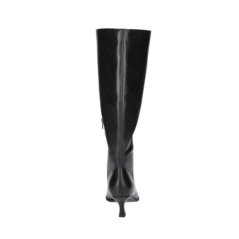 Madden NYC Women's Faux Leather Knee High Boots With Kitten Heel Wide Calf Available