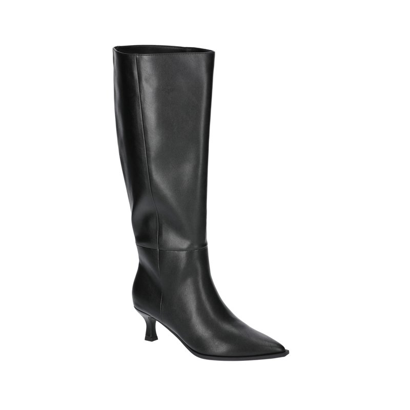Madden NYC Women's Faux Leather Knee High Boots with Kitten Heel Wide Calf Available
