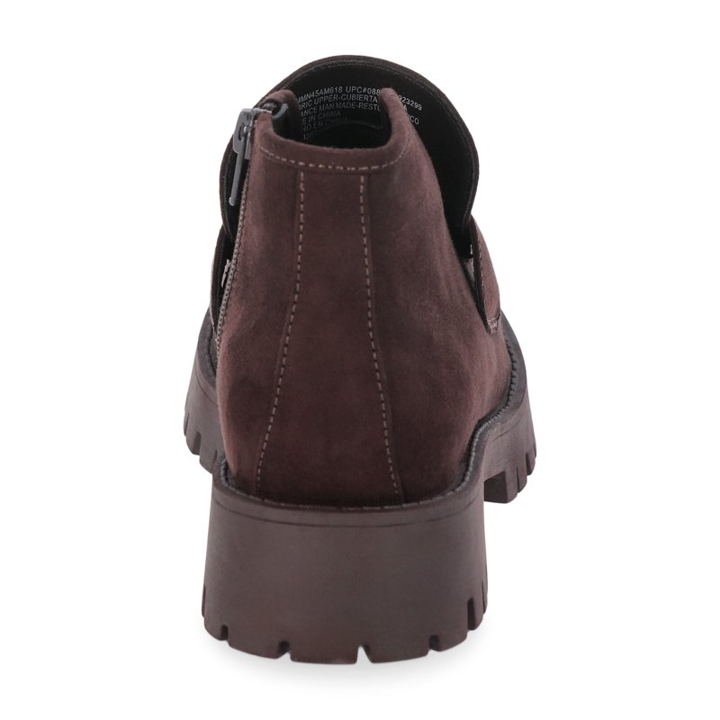 Madden NYC Women's Faux Suede Lug Sole Loafer Booties