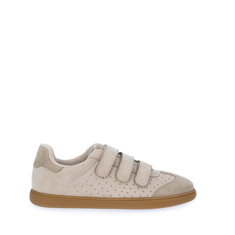 Madden NYC Women's Faux Suede Triple Strap Sneakers