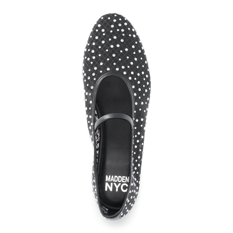 Madden NYC Women’s Mesh Ballet Flats With Rhinestones Sizes 6-11