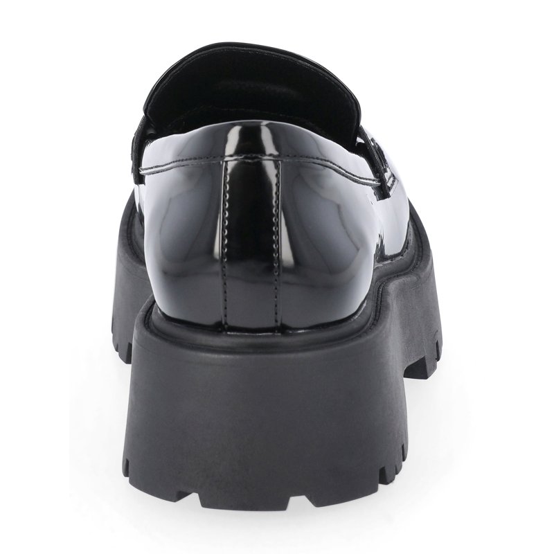 Madden NYC Women's Platform Lug Sole Coin Loafers