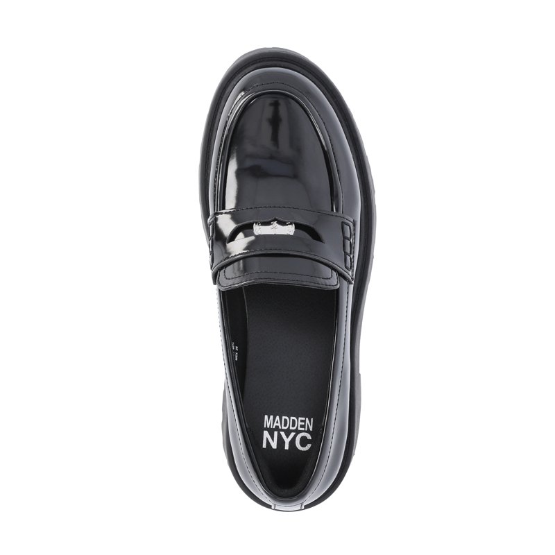 Madden NYC Women's Platform Lug Sole Coin Loafers