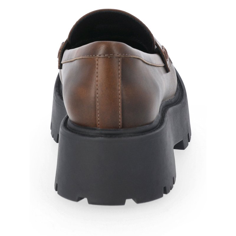 Madden NYC Women's Platform Lug Sole Coin Loafers