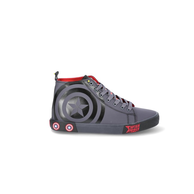 Marvel Captain America Men's Hi-Top Lace Sneaker