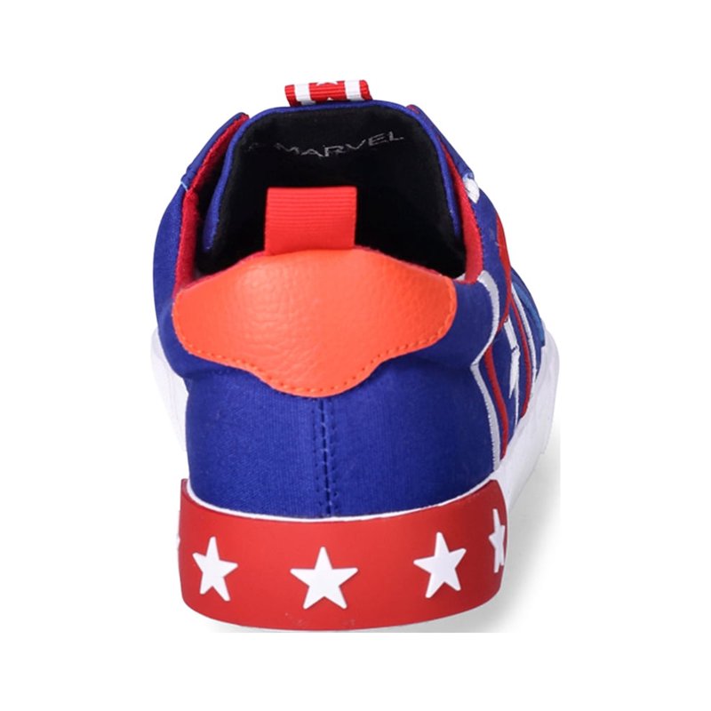 Marvel Men’s Captain America Low Top Lace-Up Sneakers Sizes 7-13