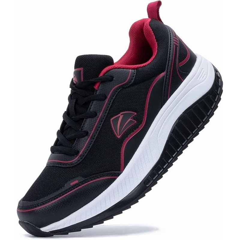 MAYKX Women's Walking Shoes For Plantar Fasciitis - Arch Support Wide Toe Box & Anti-Slip Sneakers With Removable Insole