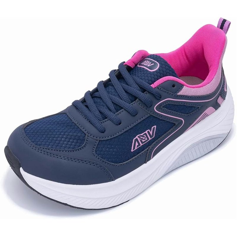 MAYKX Women’s Wide Toe Box Arch Support Walking Shoes –Orthotic With Removable Insoles For Plantar Fasciitis & Long Standing