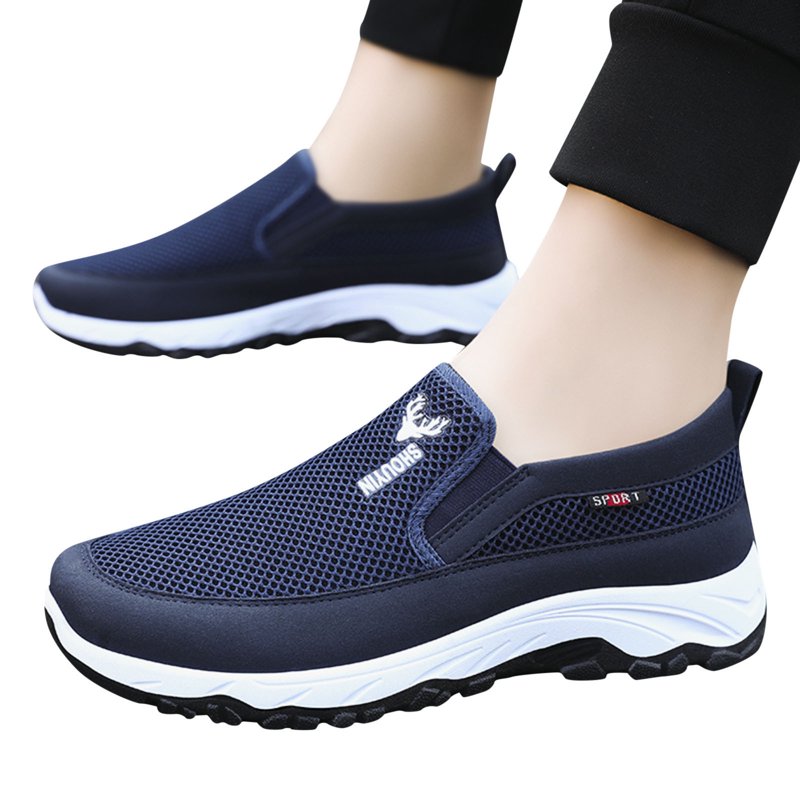 Men's Breathable On Casual Shoes Lightweight Comfortable Walking Shoes For Daily Wear With Soft Sole And Design Comfort Shoes For Men