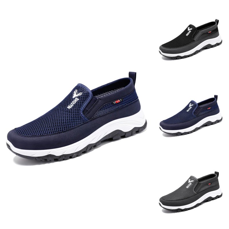 Men's Breathable On Casual Shoes Lightweight Comfortable Walking Shoes For Daily Wear With Soft Sole And Design Comfort Shoes For Men