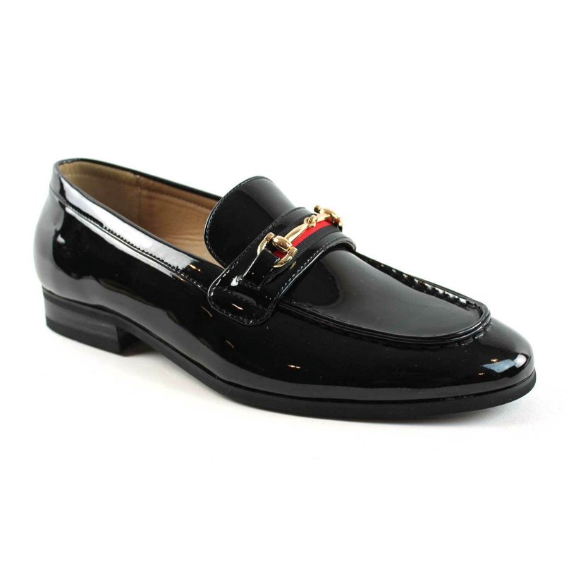Men's Dress Shoes Loafer with Gold Buckle Slip On Formal Modern Classic