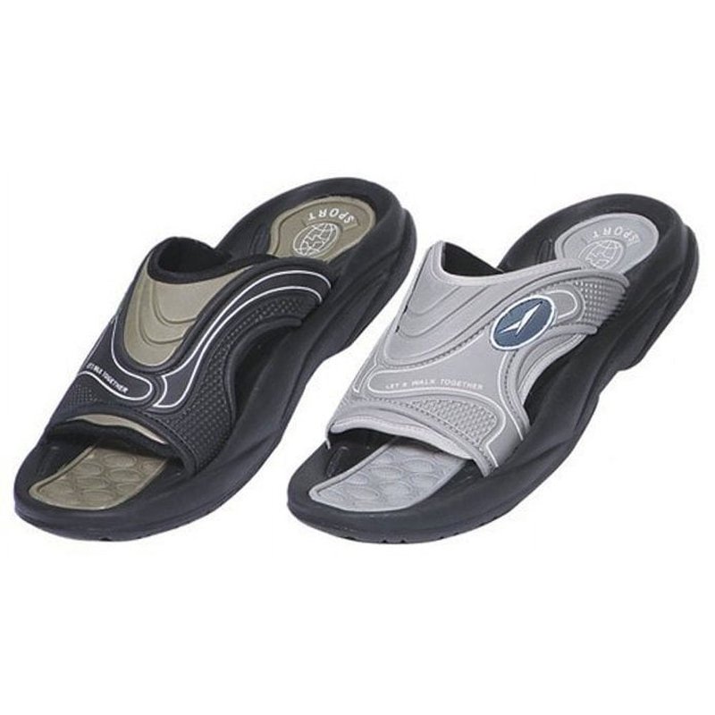 Men's Premium Rubber Slide Sandal Slipper Comfortable Shower Beach Shoe Slip On