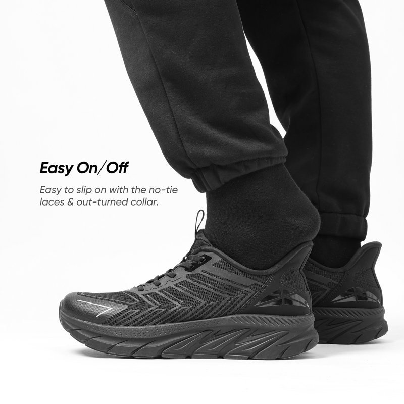 Men’s Slip-On Athletic Sneakers Comfortable Breathable Walking Running And Cross-Training Shoes