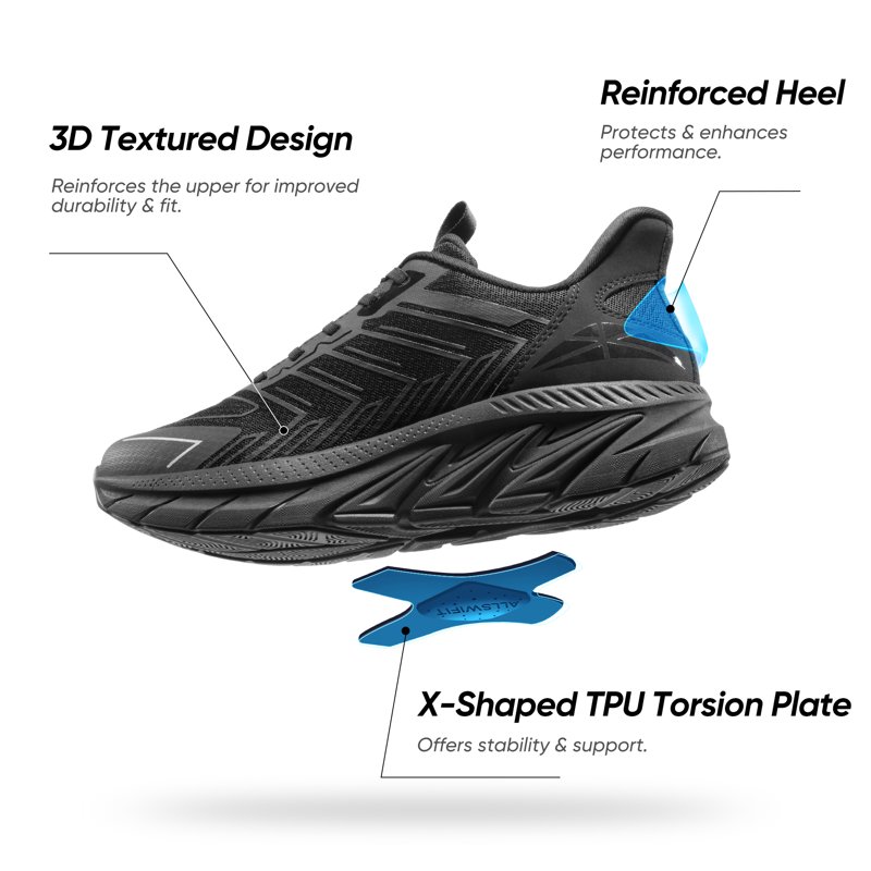 Men’s Slip-On Athletic Sneakers Comfortable Breathable Walking Running And Cross-Training Shoes