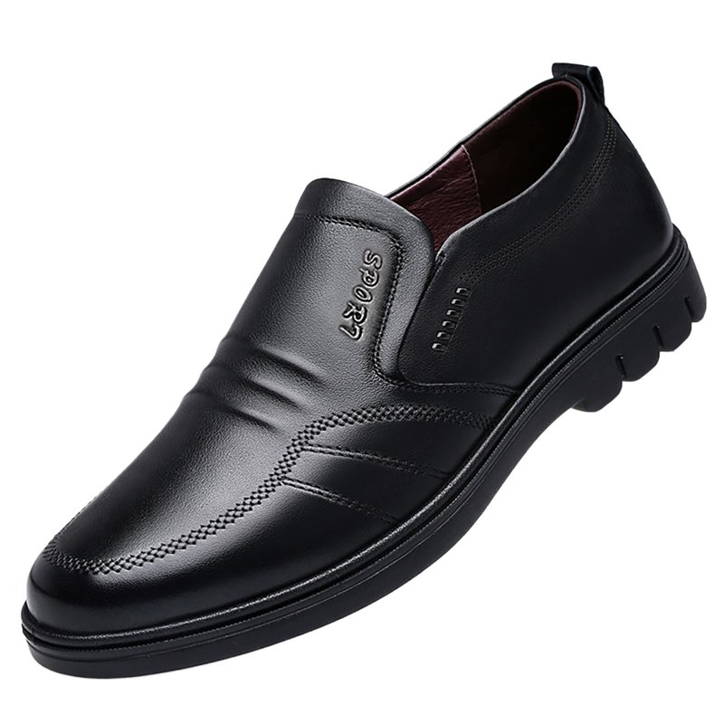 Mens Classic Leather Shoes Slip On Business Oxfords Work Shoes Fashion tuxedo Dress Shoes for Men