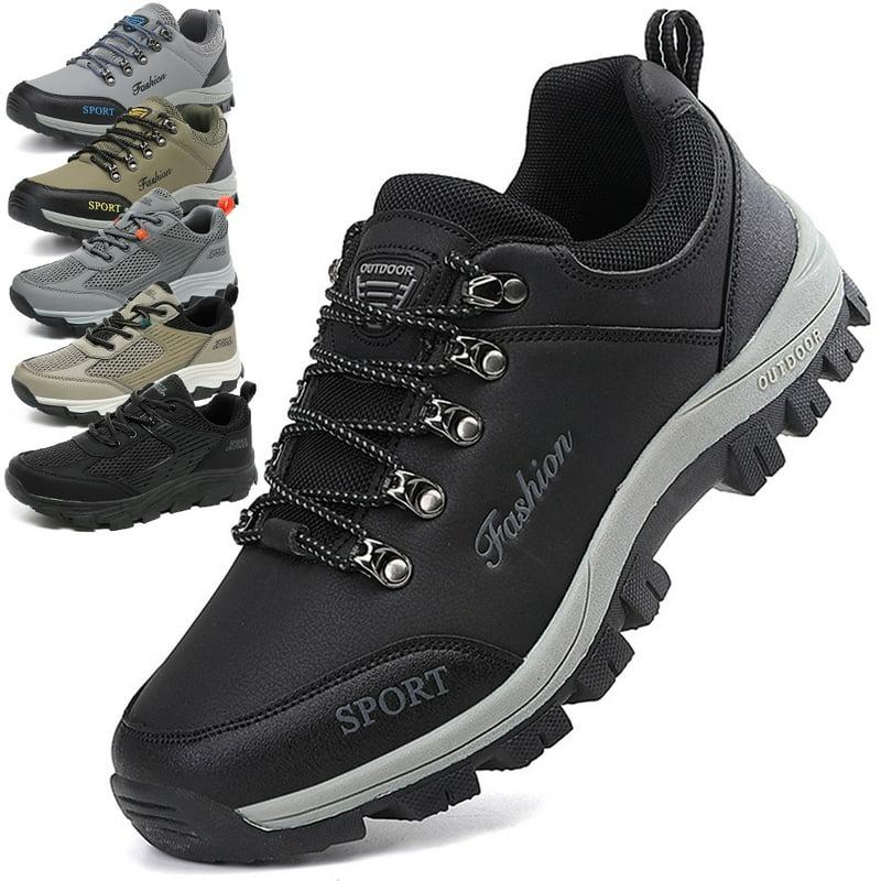 Mens Sneakers Leather Running Shoes Trainers Sneaker Casual Hiking Shoes