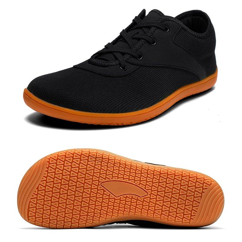 Mens Walking Shoes Wide Toe Barefoot Cross-Trainer Shoes Comfortable Tennis Shoes Fashion Sneakers 13 Wide Black