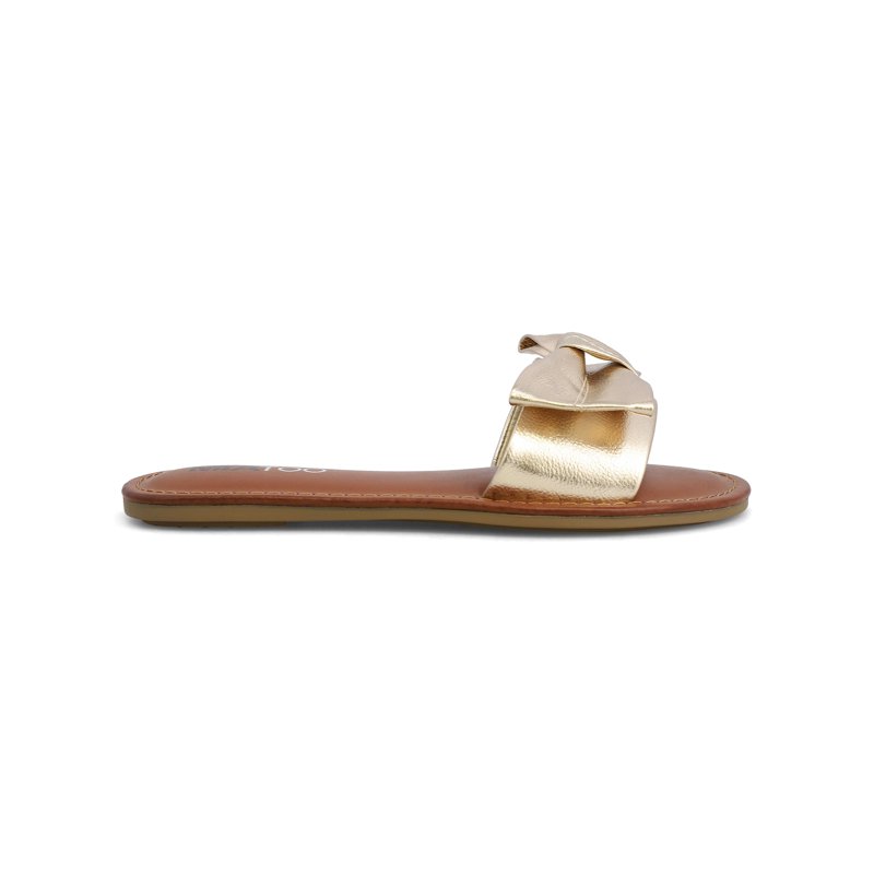 MIA TOO Women's Blonddie Flat Bow Slide Sandal