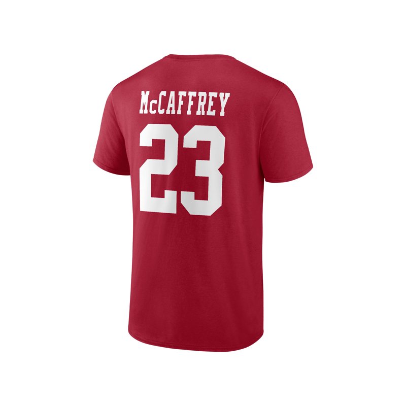 NFL Christian McCaffrey San Francisco 49ers Mens Name & Number Short Sleeve Tee