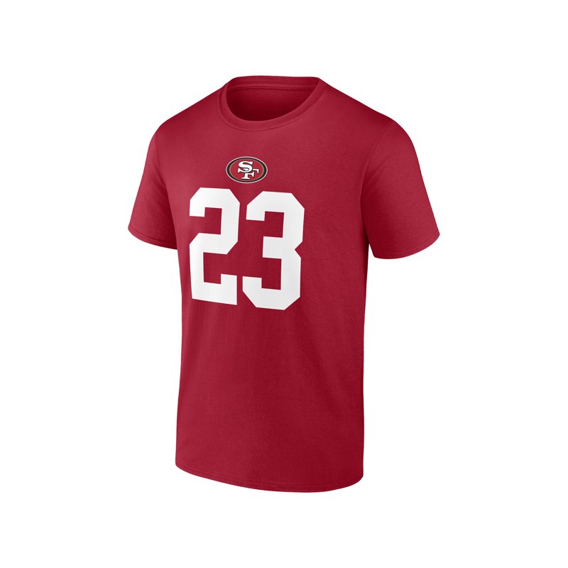 NFL Christian McCaffrey San Francisco 49ers Mens Name & Number Short Sleeve Tee