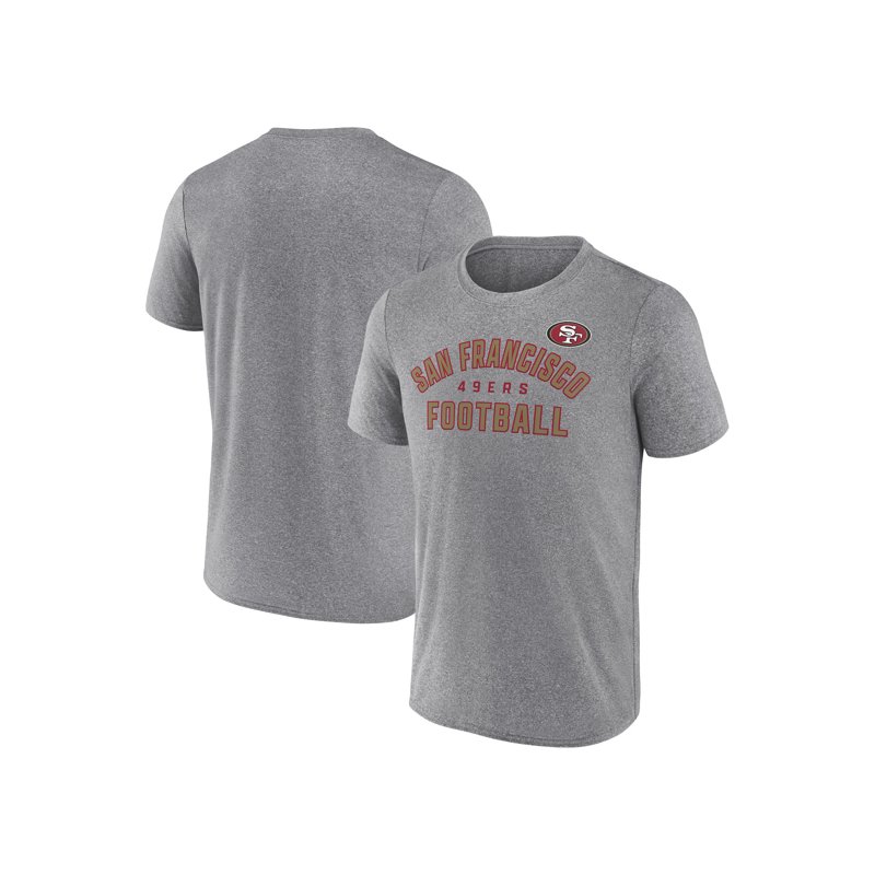 NFL Men's Synthetic Gray Short Sleeve T-Shirt Arch Over – All 32 Teams Available