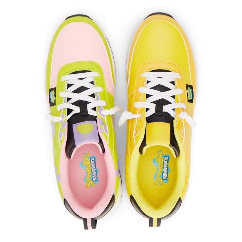 Nickelodeon Men's SpongeBob And Patrick Runner Sneakers Sizes 7-13