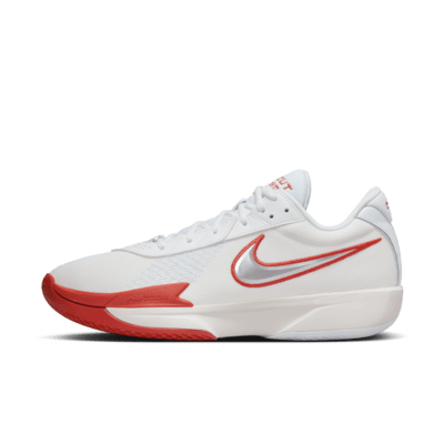 Nike G.T. Cut Academy Men's Basketball Shoes FB2599-101 Summit White/Picante RED/Football Grey/Metallic Silver Size 11.5
