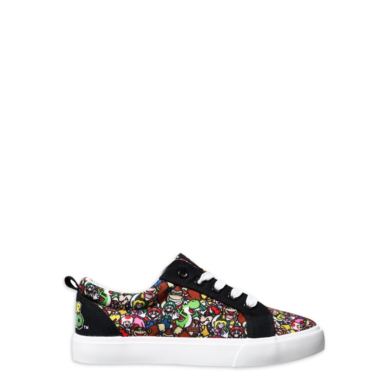 Nintendo Super Mario Bros Little & Big Boys Lace Up Low Top Shoes