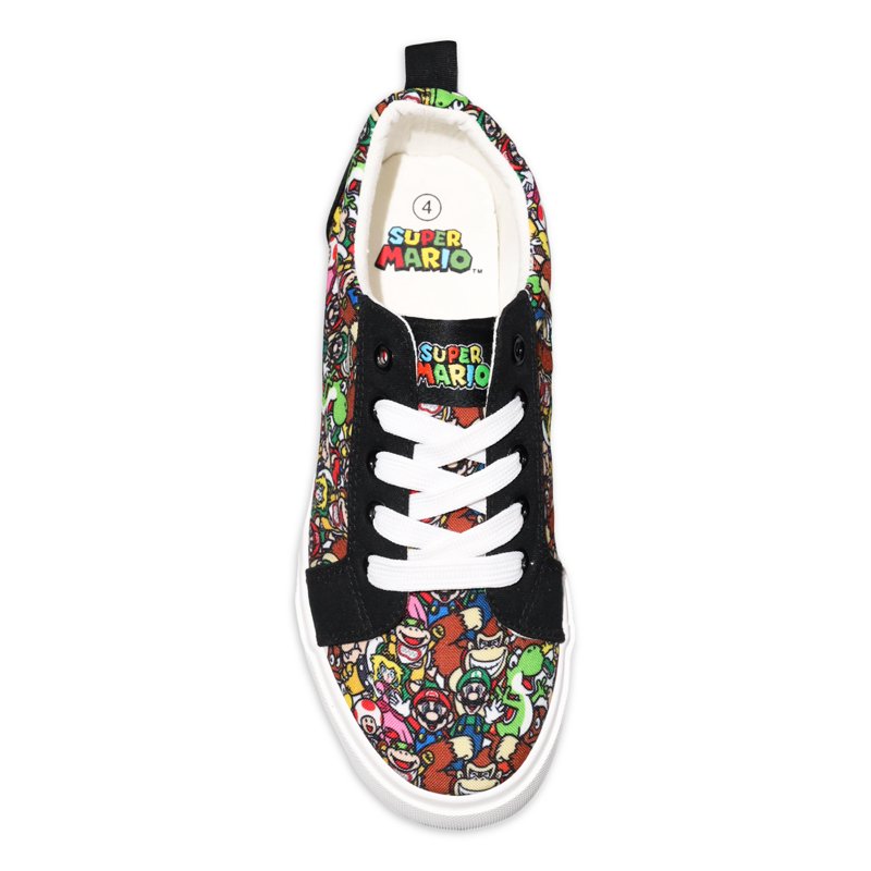 Nintendo Super Mario Bros Little & Big Boys Lace Up Low Top Shoes