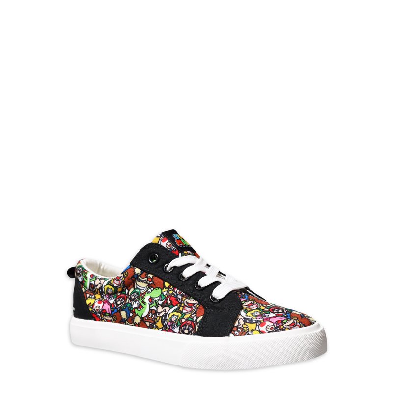 Nintendo Super Mario Bros Little & Big Boys Lace Up Low Top Shoes