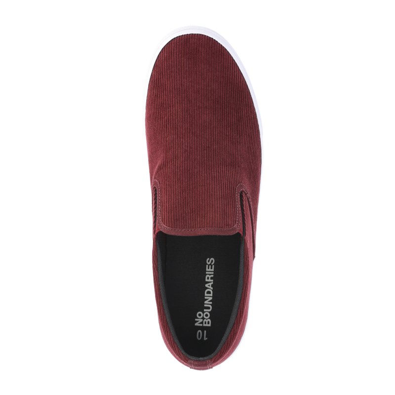 No Boundaries' Clinton Slip On Corduroy Sneakers Men's